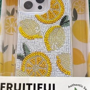 MVMT Viral beaded lemon phone case